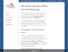 Tablet Screenshot of durchblick-werbung.de